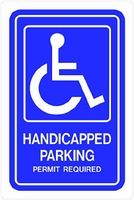 843294 12 X 18 HANDICAPPED PARKING ALUMINUM 843294 12 X 18 HANDICAPPED PARKING ALUMINUM