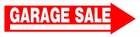 GARAGE SALE SIGN 6 X 24 PLASTIC GARAGE SALE SIGN 6 X 24 PLASTIC