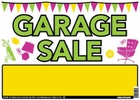 GARAGE SALE SIGN 10 X 14 PLASTIC GARAGE SALE SIGN 10 X 14 PLASTIC