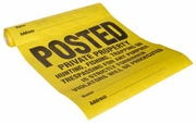 POSTED PRIVATE PROPERTY 11X11 TYVEK ROLL OF 25