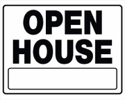 OPEN HOUSE SIGN 20 X 24 PLASTIC