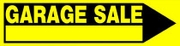 GARAGE SALE SIGN - 6 X 24 PLASTIC
