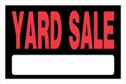 YARD SALE SIGN 8 X 12 PLASTIC