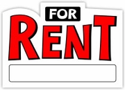 FOR RENT SIGN - 10 X 14 PLASTIC
