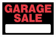 GARAGE SALE SIGN 8 X 12 PLASTIC