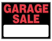 GARAGE SALE SIGN - 15 X 19 PLASTIC