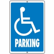 843485 HANDICAPPED PARKING 12 X 18 ALUMINUM