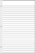 (SMF-14RF)    8 1/2 x 5 1/2 (1/4" RULED) FILLER SHEETS WITH REINFORCED EDGE