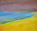 "Beach Glow" original oil on canvas painting by Michael Rogovsky