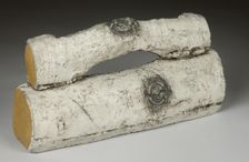 Birch Log for Smokeless Real Flame Fireplace
