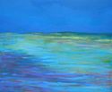 "Cerulean Sea" original oil on canvas painting by Michael Rogovsky
