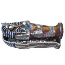 Egyptian King Tut Sarcophagus with Removable Mummy