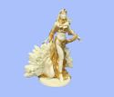 Hera and Peacock Original Figurine with Gold Leaf