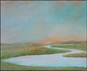 "Marsh Stream" original oil on canvas painting by Michael Rogovsky