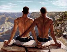 "Natural Wonder" Male Nude Fine Art Magnet 