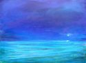 "Night Moon" original oil on canvas painting by Michael Rogovsky