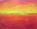 "Sea Blaze" original oil on canvas painting by Michael Rogovsky