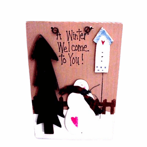 A Winter Welcome To You - Plaque