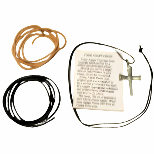 Agape Rugged Nail Cross Necklace