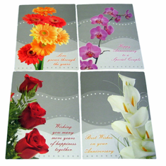 Anniversary - Fresh Floral - Box Greeting Cards