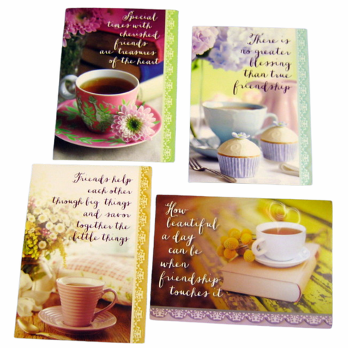 Coffee Time Friendship-12 Greeting Cards