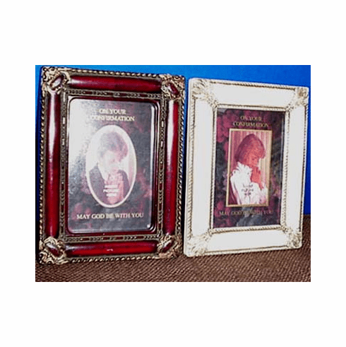 Confirmation Frame - White With Gold Trim