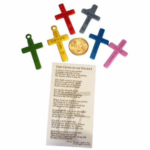 Cross in My Pocket -Anodized- pack of 10