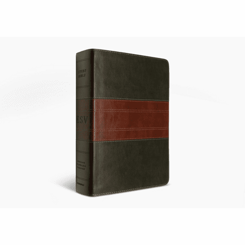 ESV Study Bible - TruTone, Forest/Tan-Large Print Ed.