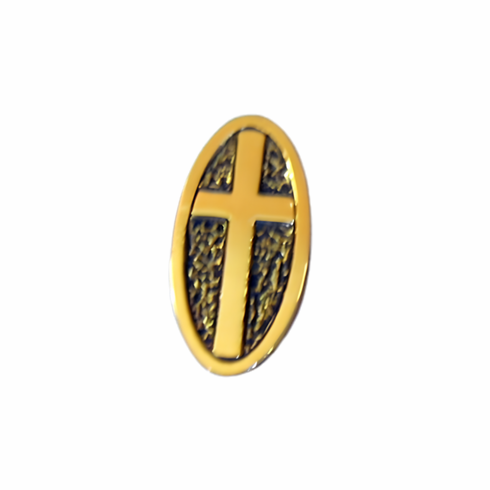 Goldplated Cross Tie Pin