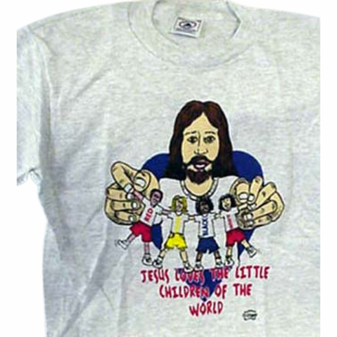 Jesus Loves The Children-T-Shirt-Youth Large,14-16