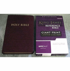 KJ Giant Print Center-Column Reference-Bonded Leather-Index