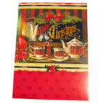 Merry Christmas Tea - Large Blank Note Cards - Pack of 12