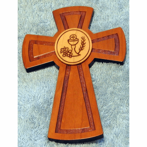 Wood Communion Wall Crosses - 5 &1/4"