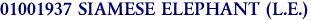 01001937 SIAMESE ELEPHANT (L.E.)