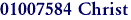 01007584 Christ 