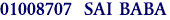01008707  SAI BABA 