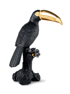 01009712 Toucan Sculpture Black-gold (L.E.)