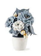 01009697 Vase with Flowers Blue