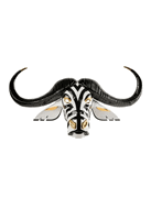 01009594 Buffalo mask (black-gold)