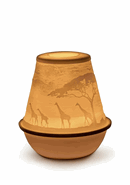 01017378 African Savannah Lithophane