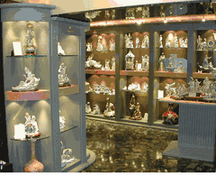 View from left cabinet