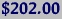 $202.00