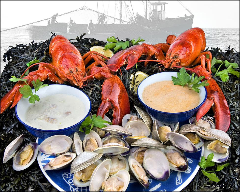 Live Maine Lobster Shore Dinner for Two! With Free Shipping!