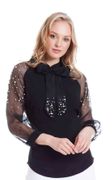 Alberto Makali Organza Pearl Blouse