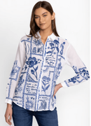 Johnny Was Botanique Double Button Shirt