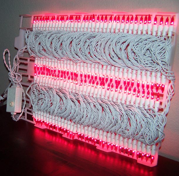 Chasing Lights - Chasing Lights, White Wire w/ Pink Lights