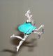 Glitter Winged Pewter Fairy Hanging - Close Up