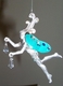 Glitter Winged Pewter Fairy Hanging (Other Side) - Close Up