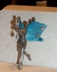 Glitter Winged Pewter Fairy w/ Blue Wings