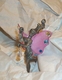 Glitter Winged Pewter Fairy w/ Pink Wings